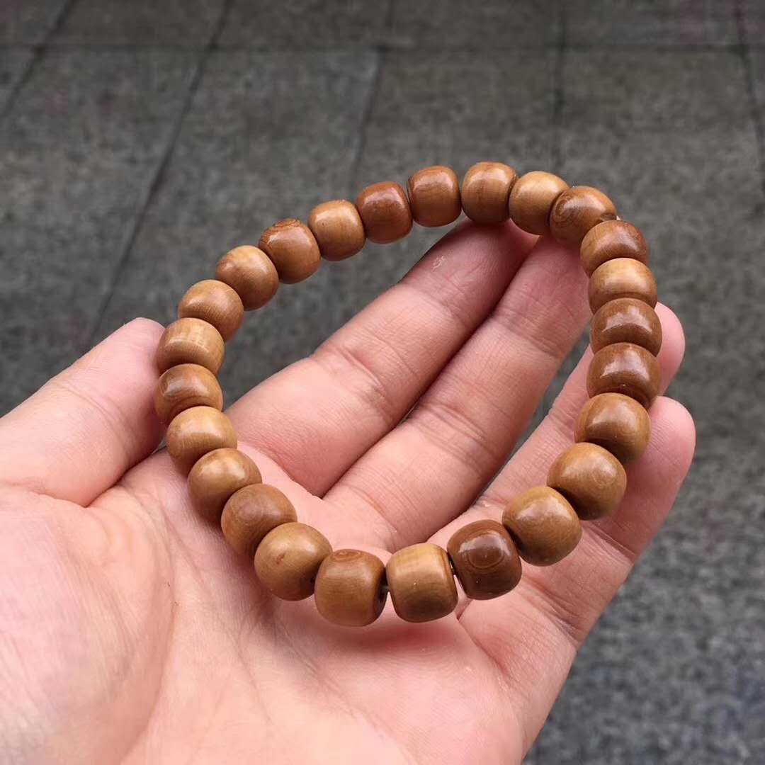 10×8mm猛犸象牙老型咖啡手串 萬(wàn)年天然造化,天然產(chǎn)品